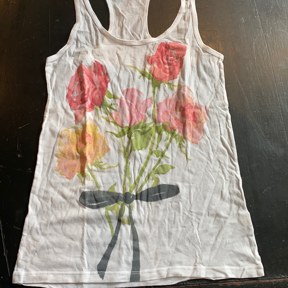 Summer tank top | floral design | size small